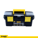 Hardware Storage Tool Box Black & Yellow 25cm x 11.5cm x 9.7cm