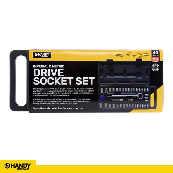 Socket Set In Case 40pc
