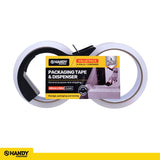 Tape Dispenser Value Pack Includes 2 x 50m x 48mm Rolls and 1 x Dispenser