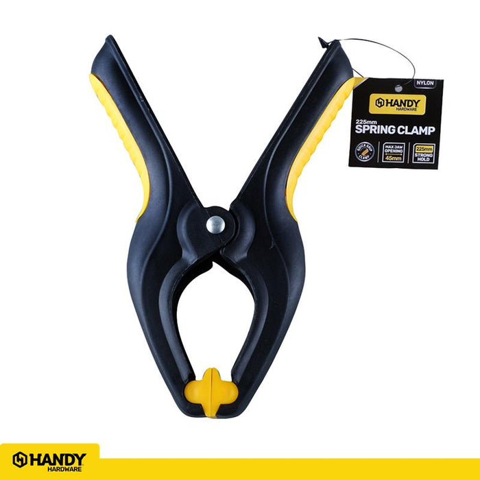 Clamp Spring with Soft Grip Handle Black & Yellow 225mm (X-Large)