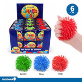 1pc Squishy Squeeze - Stress Ball Fuzzy - Ø6cm - 3 Assorted Colours