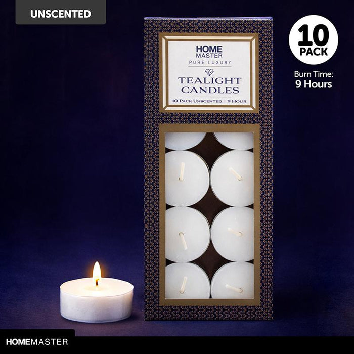 1pack Candle Unscented Tealight 9 Hour 10pcs