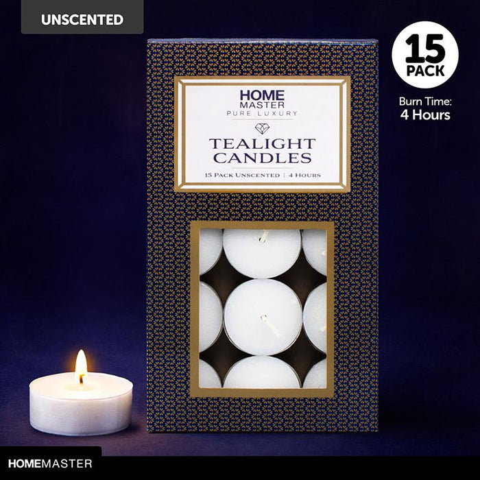 1pack Candle Unscented Tealight 4 Hours 15pcs