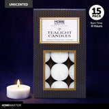 1pack Candle Unscented Tealight 4 Hours 15pcs