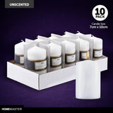1pack Candle Unscented Pillar 7cm x 10cm