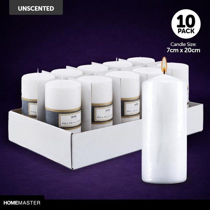 1pc Candle Unscented Pillar 7cm x 20cm