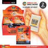 Hand & Body Warmer Single-Use 2pk 9cm x 5cm Up to 6hrs