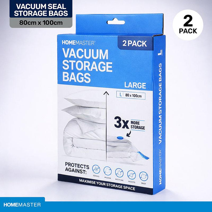 Vacuum Storage Bags 2 Pack 80cm x 100cm