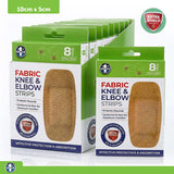 Bandage Strips Knee & Elbow 5cm x 10cm 8pk - Fabric