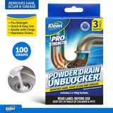 Drain Unblocker Powder 3 x 100g Sachets