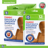 1pc Bandage Strips Fingertip and Knuckle 12pk Assorted – Assorted: Includes 6x Fingertip Strips, 6x Knuckle Strips 7.6cm
