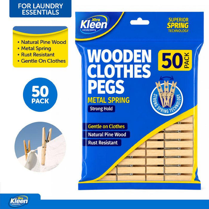 Pegs 50pk - Pine Wood