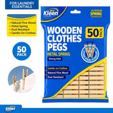 1pack Pegs 50pcs - Pine Wood