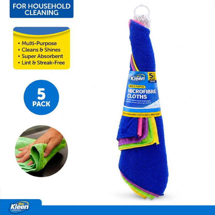 1pack Microfibre Cloth 30cm x 30cm - 5pcs
