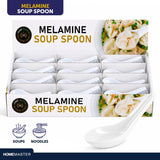 1pc Melamine Soup Spoon - White