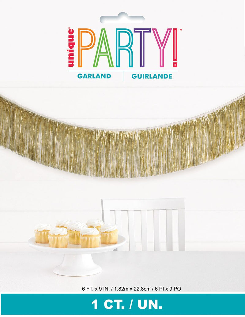 1pc Gold Foil Fringe Garland 1.82m