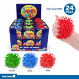 1pc Squishy Squeeze - Stress Ball Fuzzy - Ø6cm - 3 Assorted Colours