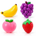 1pc Squishy Squeeze - Fruit Series - Assorted Strawberry, Grape, Peach, Banana - Sizes Vary 7cm -10cm Height - TPR