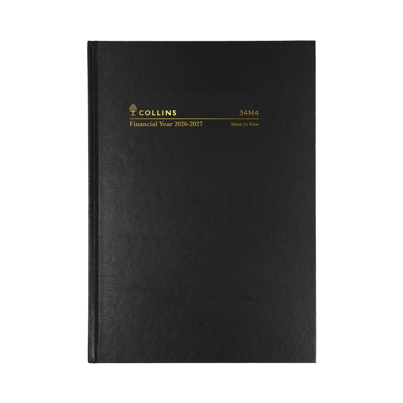 2026 - 2027 Financial Year Diary/Planner - 12 Month A4 Week to View Diary - Hard Cover - Collins M Series Range