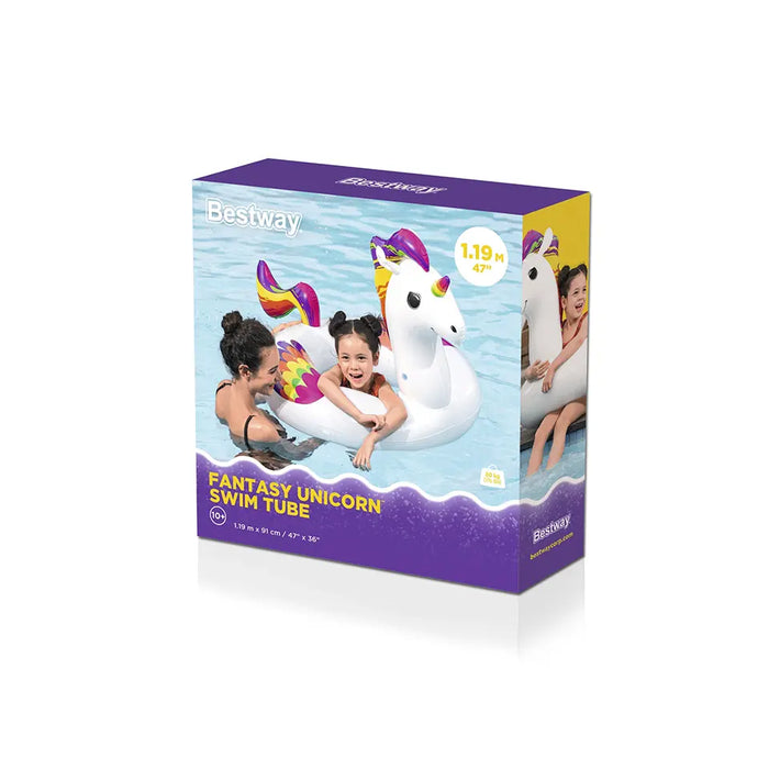 1pce Fantasy Unicorn Swim Tube 119cm x 91cm Bestway