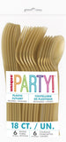 39505 - Gold 18 Assorted Reusable Cutlery