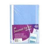 1pack Document File Flat PP A4 w Fastener 4pcs