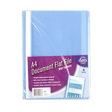 1pack Document File Flat PP A4 w Fastener 4pcs
