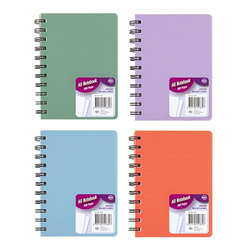 1pc Notebook Basic PP Col A6 400pg