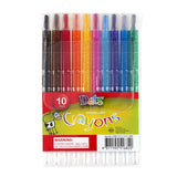 1pack Crayon Propelling 10pcs in PVC Wallet