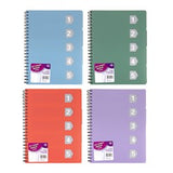 1pc Notebook Basic PP Col A4 5 Sub 250pg W Cutouts