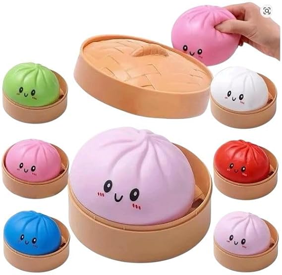 1pc TOY - SQUISHY BUN 10CM Assorted Colors