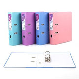 1pc Folder Lever Arch A4 Laminated Paper Cover 4 Assorted Colors