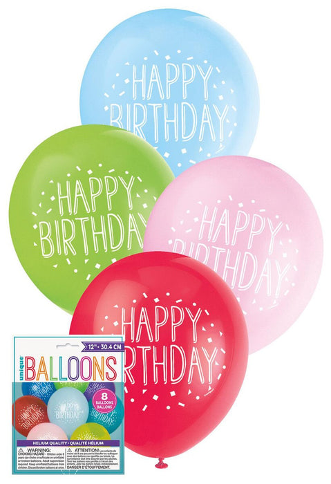Fun Happy Birthday 8 x 30cm (12