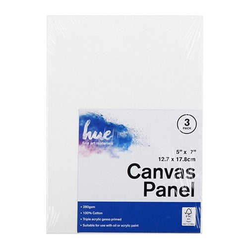 1pack Canvas Art 3Pcs 3mm 5x7in P3.1 FSC Mix 70% Panel