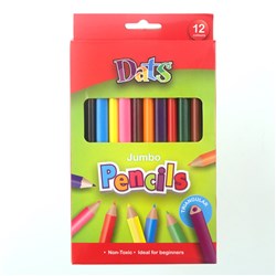 1pack Pencil Colour Jumbo Triangular 12pcs in Col Box