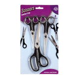 1pack Scissors Rubber Grip 3pcs 140mm 175mm 215mm