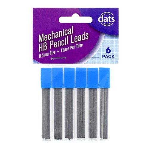 1pack Lead Pencil Mechanical HB 6pcs 0.5mm 12pc Each