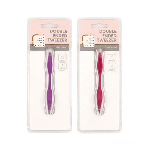 1pc Beauty Tweezer Double Ended Assorted Colors
