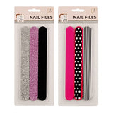 1pack Nail File Fashion Pk3 2 Assorted Designs