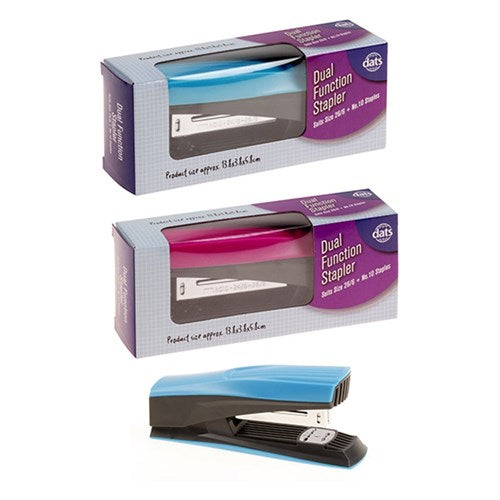 1pc Stapler 26/6 No10 Dual Function Assorted Colors