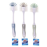 1pc Dishwashing Brush Double-sided 3 Assorted Colors