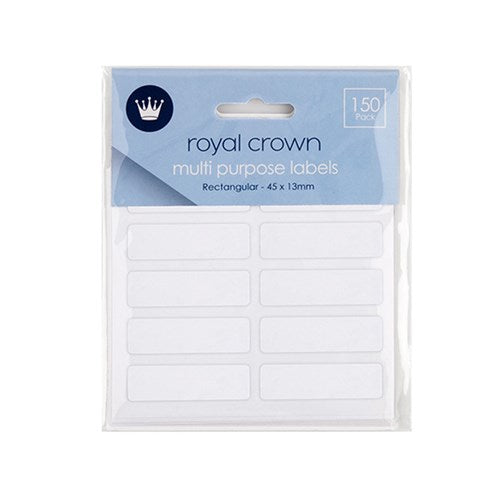 1pack Labels Multi Purpose Rectangle White 150pcs 45x13mm