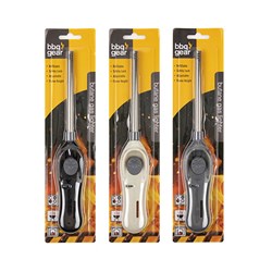 1pc Butane Gas Lighter Long Easy Press Assorted Colors