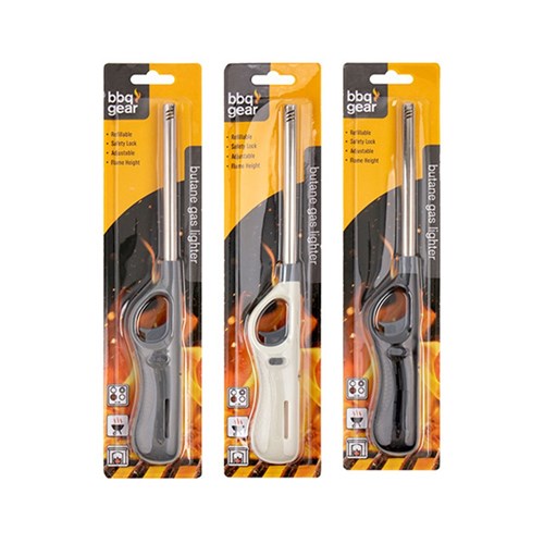 1pc Butane Gas Lighter Long Assorted Colors