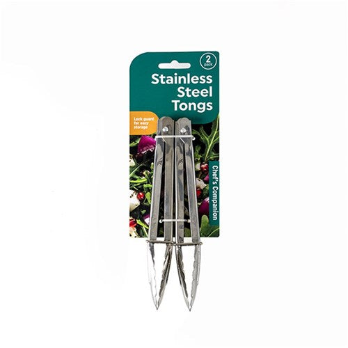 Stainless Steel Tongs 7 Inch 18cm Pack 2