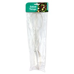 Detachable Salad Tongs Clear Plastic 7 Inch 28cm