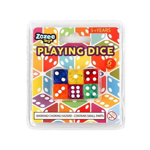 1pack Games Dice Coloured 6pcs