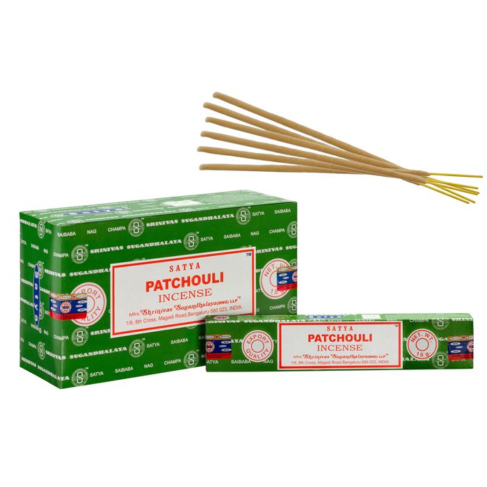 1 pack Satya Perfumed Incense Sticks - Patchouli