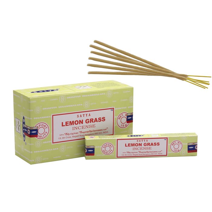 1 pack Satya Perfumed Incense Sticks - Lemongrass