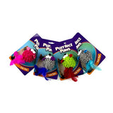 1pc Cat Toy Mouse w Feather Tail 4 Assorted Colors